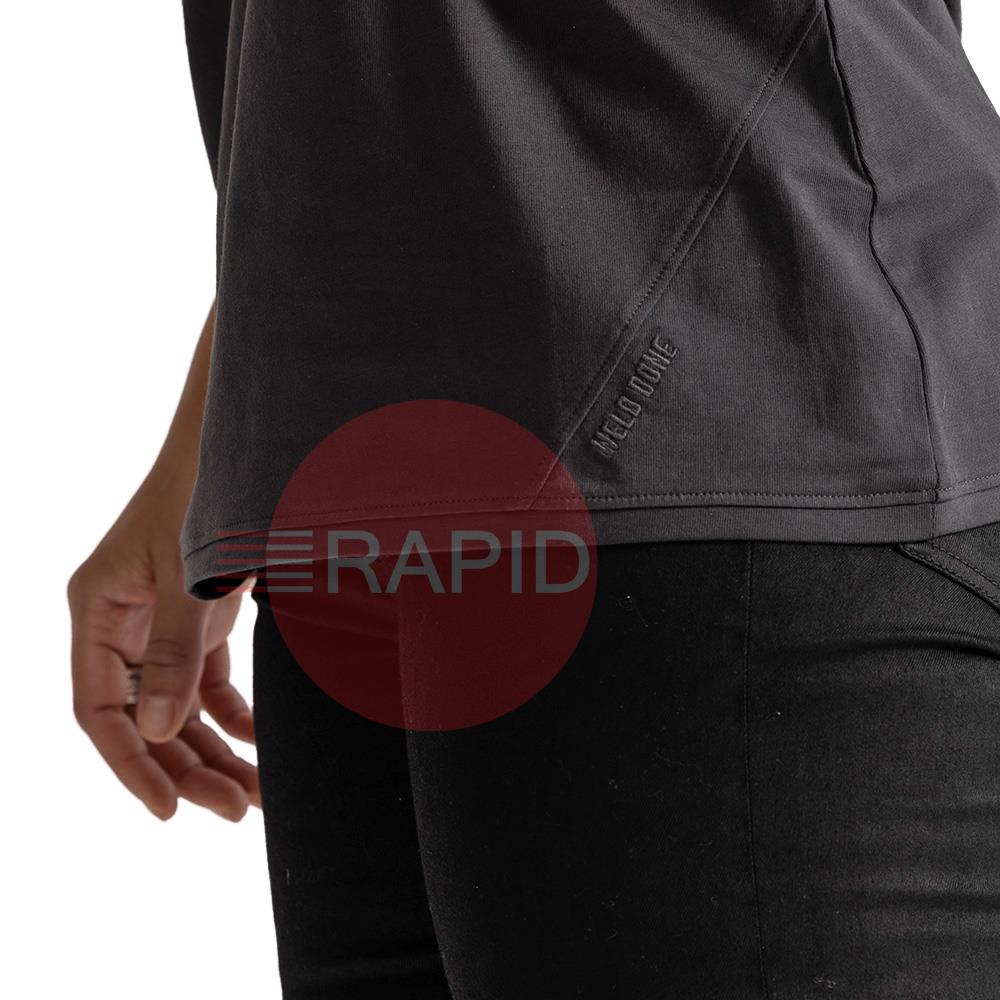 681590014FC  Kemppi Wear 0023 Dark Grey Women Short Sleeve T-Shirt - X Small